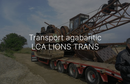 Transport agabaritic &mdash; macara pe șenile